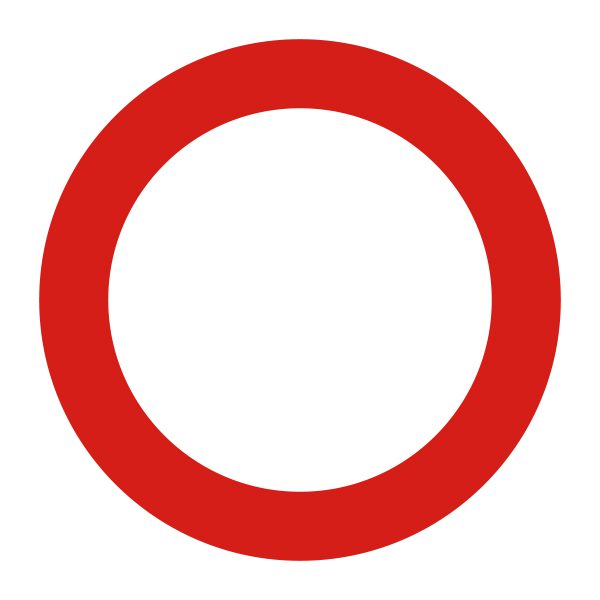 Bedrijfssticker | Verboden toegang | Rood