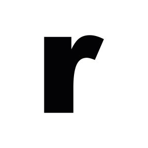 Plakletter | r - Arial Black | Zwart