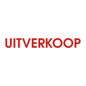 Bedrijfssticker | Uitverkoop | Rood