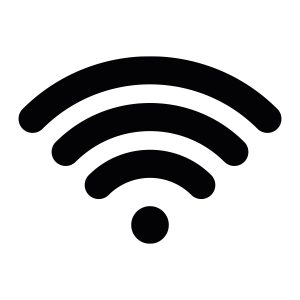 Bedrijfssticker | Wifi Signaal | Zwart