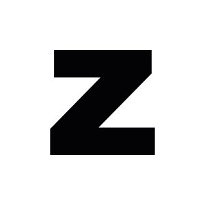 Plakletter | z - Arial Black | Zwart