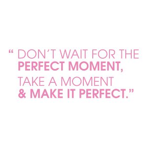 Quotestickers | Perfect Moment Sans | Licht Roze