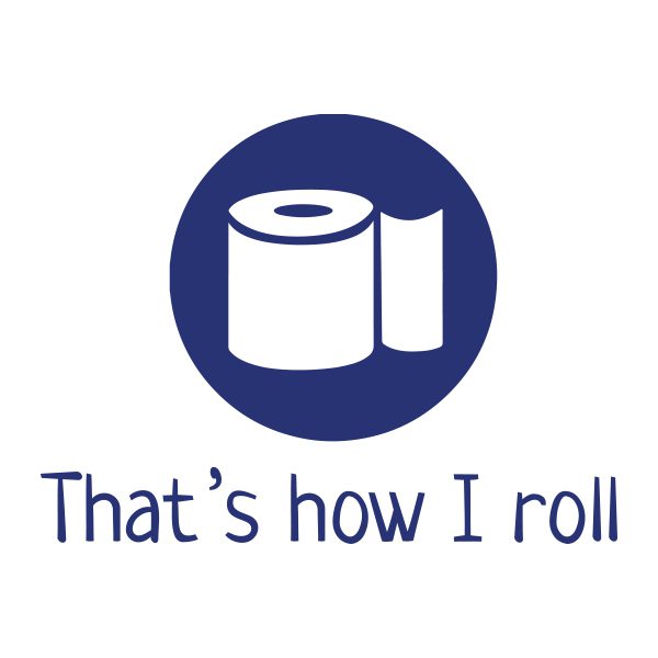 Wcstickers | That's how I roll | Blauw