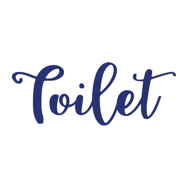 Wcstickers | Toilet | Blauw