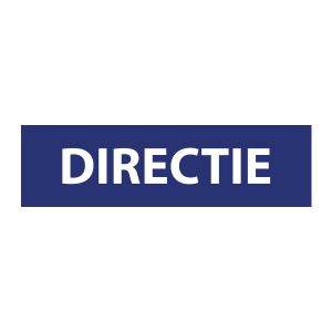 Bedrijfssticker | Directie | Blauw