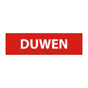 Bedrijfssticker | Duwen | Rood