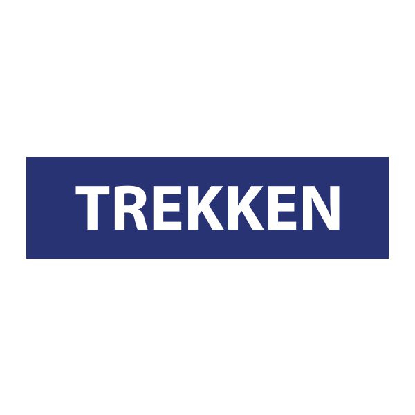Bedrijfssticker | Trekken | Blauw