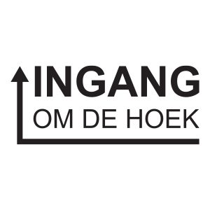 Ingang om de hoek horizontaal links